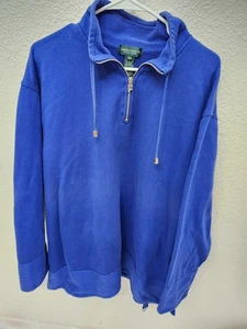Ralph Lauren Women's 3X Long Sleeve Sweater Shirt With Collar And Zipper 100% Co - Picture 1 of 4