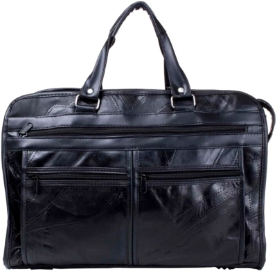 Maxam Brand BCLBC портфель из натуральной кожи итальянская мозаика лоскутный дизайн 16 дюймов - Изображение 1 из 4