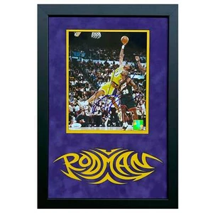 Dennis Rodman Hand Signed & Framed Los Angeles Lakers 8x10 Photo (JSA) - Picture 1 of 4