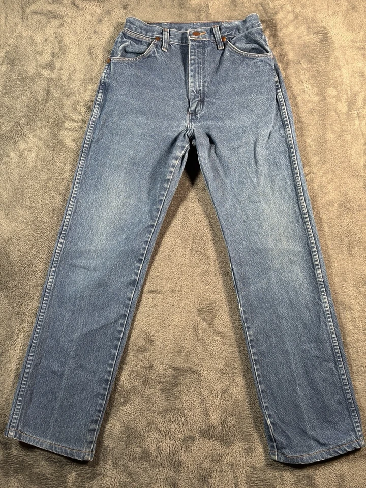 VINTAGE Wrangler Jeans Womens 7 Cowboy Cut Slim Mom High Dark USA 14MWZG 26x29 - Image 1 of 4