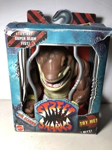 Vintage Mattel Street Sharks - Big Slammu (1994) with Cage Box - Picture 1 of 12