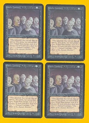 MTG  SCATHE ZOMBIES (x4) Alpha (OldManMTG 008-450) - Image 1 of 3