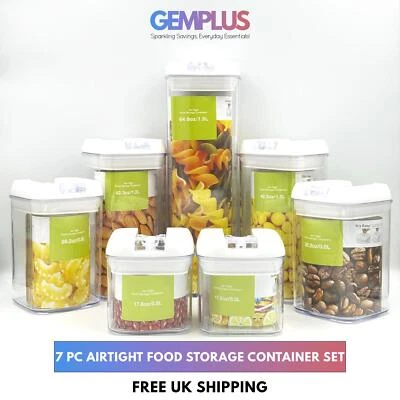GEM+ | 7 PCS Premium Airtight Food Storage Container Set Stackable BPA FREEE - Image 1 of 4