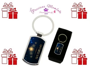 Llavero cromado de metal papá de cinco estrellas perfecto cumpleaños regalos novedad padre regalo - Imagen 1 de 2