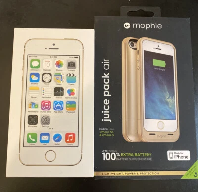 Desbloqueado Apple iPhone 5s - 64 GB - Dorado (Desbloqueado) A1533 (GSM) con Estuche Mophie Bat Foto 1 de 4