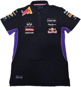 Pepe Jeans Red Bull Racing OTL2014 Button Polo Shirt Navy L - Picture 1 of 6