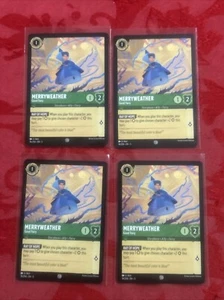 4x Lorcana Shimmering Skies - Merryweather - Good Fairy - 76/204 - M/NM x4 - Picture 1 of 7