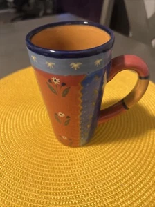 Taza de café diaria ZRIKE diseño floral pintado a mano 16 OZ - Imagen 1 de 12