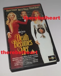 DEATH BECOMES HER (1992) UK EX RENTAL VHS VIDEO - Goldie Hawn - LARGE BOX - Rare - Picture 1 of 2