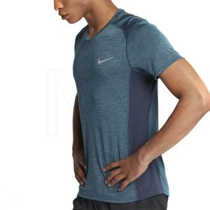 Camiseta Nike Running Para Hombre Dri-Fit Breathe Miler 834241 Verde Pequeña - Imagen 1 de 11