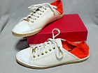 Womens size 10M Michael Kors ivory canvas lace up shoes 10 M sneakers espadrille