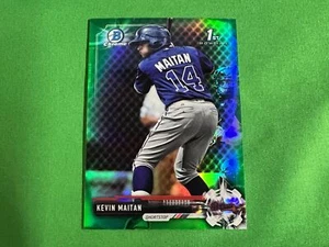 Bowman Chrome Prospects Green Refractors 2017 #BCP100 Kevin Maitan 11/99 Braves - Imagen 1 de 1
