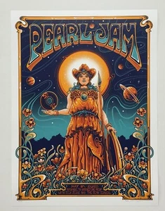 Póster Pearl Jam Nashville TN 5/8/25 variante oficial AP serigrafía S/N X/100 - Imagen 1 de 14