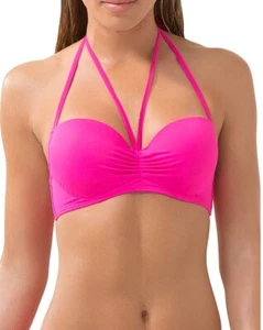 Smart & Sexy Women's Swim Secret Halter Bikini Top, Fuchsia Sizzle - Picture 1 of 7