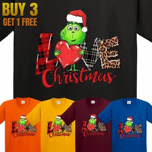 Happy Santa Love Christmas Funny KId's T Shirt USA New Gift Tee - Picture 1 of 14