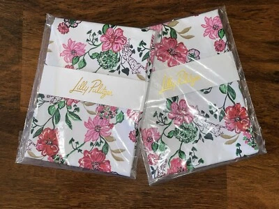 Lilly Pulitzer 2 SAFARI SANCTUARY чайные полотенца 100% хлопок блюдо кухни 21 x 28 новый с Ярлыками - Изображение 1 из 3