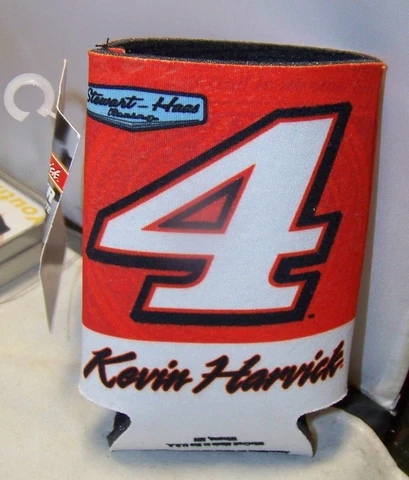 WINCRAFT #4 BUDWEISER KEVIN HARVICK SHR CAN COOLER KOOZIE COOLIE NWT Cover