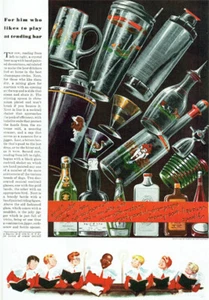 Alexis De Sakhnoffsky Regalos de Navidad Barware Maletas 1934 Revista Artículo - Imagen 1 de 8