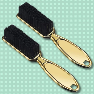 Cepillo de peluquería 2 piezas para limpieza de cortadora cerdas de nailon peinado para decoloraciones Foto 1 de 4