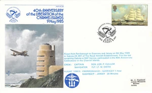 Cubierta de camiseta Liberation Channel Islands RAF (AC) 18 GB VOLADA 1985 (143590) - Imagen 1 de 2