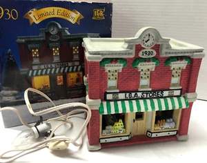 IGA Grocery Store Christmas Village Storefront House Limited Edition 1997 Light - Picture 1 of 10