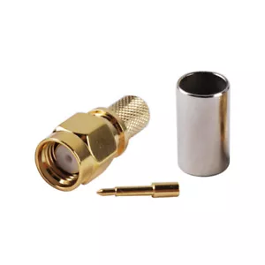 RF SMA Stecker Stecker gerade Crimp Aufsatz für LMR240 Kabel RF Koax Stecker - Bild 1 von 3