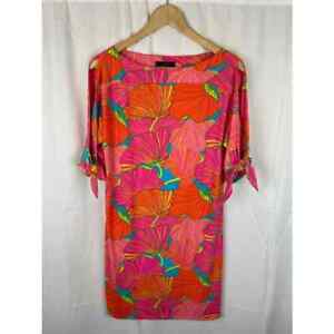 Trina by Trina Turk Womens Vinet Mini Dress Gingko Floral Pink 2301347PJ3 Size S