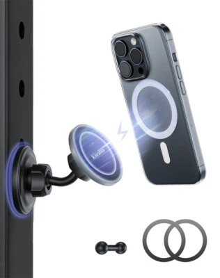 Gym Magnetic Phone Holder for iPhone 15 MagSafe Dual Magnetic Phone Mount Gym - image 1 of 4