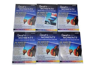 4”x6” Special Moments Glossy Photo Paper Ink Jet Printers 6 Boxes 120 Sheets New - Picture 1 of 2