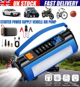10000mAh Car Jump Starter Power Bank Portable Car Booster 12V 2000A UK - Picture 1 of 16