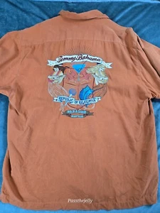Tommy Bahama Hemd Herren Large Margarita Mädchen bestickt Hawaii orange - Bild 1 von 11