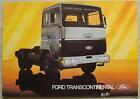 FORD TRANSCONTINENTAL Trucks Commercial Vehicle Sales Brochure Oct 1980 #FB680