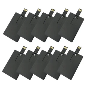Posten 20 Stück 1/2/4/8/16 GB schwarz Kreditkarte USB Flash Drive Speicher Disk individuelles Logo - Bild 1 von 12