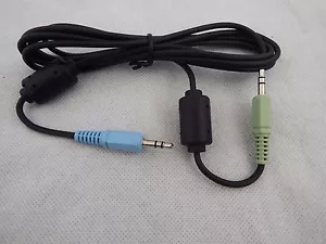 3.5mm Jack Plug To Plug Macho Cable Lead - 1 x Enchufe Azul, 1 x Enchufe Verde 2m Aux - Imagen 1 de 1