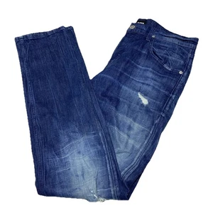Hudson Jeans Herren Tag 34 Actual 33x34 Blau Blake Slim Straight Distressed Modern - Bild 1 von 15