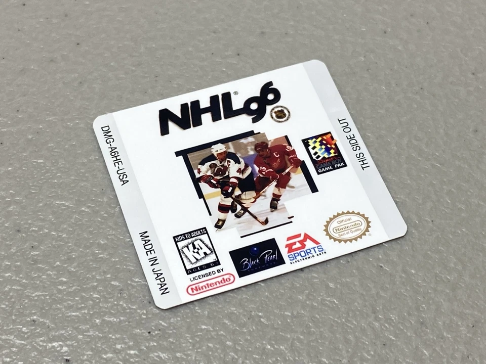 Etiqueta de repuesto NHL 96 (Nintendo Game Boy) Foto 1 de 1