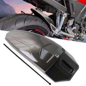 Carbon Fiber Rear Fender Splash Guard For Honda CB500X CBR500R CB500F 2013-2021 - Picture 1 of 6