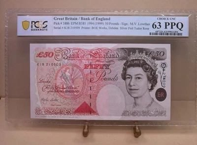 Great Britain 1994 50 Pounds-PCGS CHOICE UNC 63 PPQ - Image 1 of 2