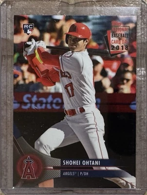 2018 Topps National Baseball Card Day #8 Shohei Ohtani RC Los Angeles Angels - Image 1 of 2