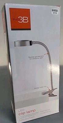 Studio 3B™ LED Task 1-Light Clip Lamp in Brushed Nickel - Image 1 of 3