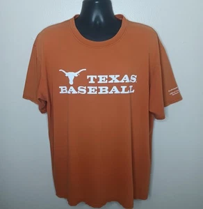 T-shirt vintage anni 90 Texas Longhorns Baseball XL maglietta arancione MJ Soffe USA invecchiata - Foto 1 di 8