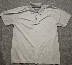 Fabletics Mens Heather The Training Day Short sleeve Polo Shirt Gray XXL - Picture 1 of 6