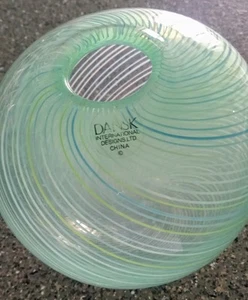 Vintage Hand Blown Dansk Art Glass Round Vase - Picture 1 of 9