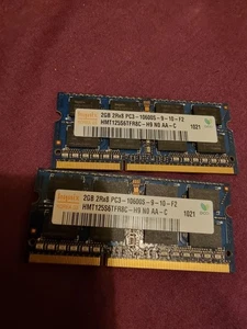 kit /set of Hynix 4GB (2x2GB) 1Rx8 PC3-10600S-9-10-B1 - Picture 1 of 1