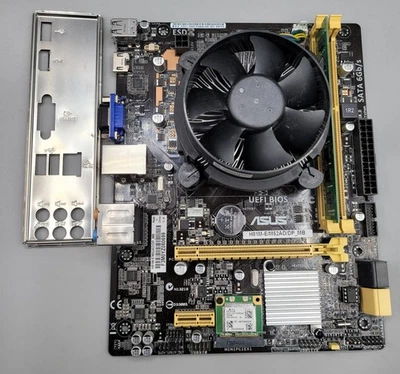 Mainboard ASUS H81M-E + WiFi + Intel Core i5-4460 + 8GB DDR3 RAM - Bild 1 von 3