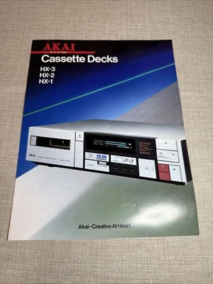 Vintage AKAI HX-3 HX-2 HX-1 Cassette Decks Brochure Pamphlet Booklet 1970's - Image 1 of 4