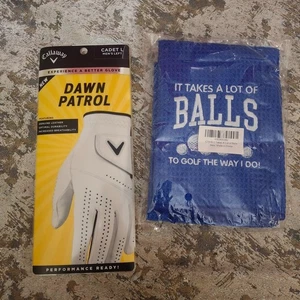 Guanto da golf Callaway Dawn Patrol Cadet taglia Large uomo mano sinistra LH pelle - Foto 1 di 8