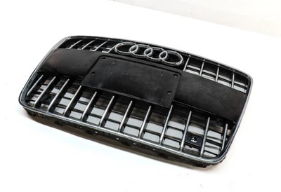 2010-2015 AUDI Q7 (4L) GRADE DIANTEIRA PRINCIPAL DO CAPÔ CENTRAL ACABAMENTO DE VENTILAÇÃO DE AR (PRETO) - Imagem 1 de 4