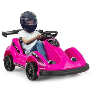 Electric Go Kart for Kids 6V Battery Powered Ride On Toy w/ Remote Control Pink - Picture 1 of 6