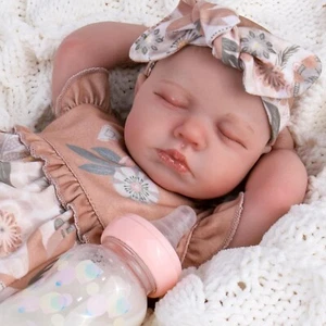 Reborn Baby Dolls Silicone Full Body 20 Inch Waterproof Realistic Newborn Baby - Picture 1 of 8